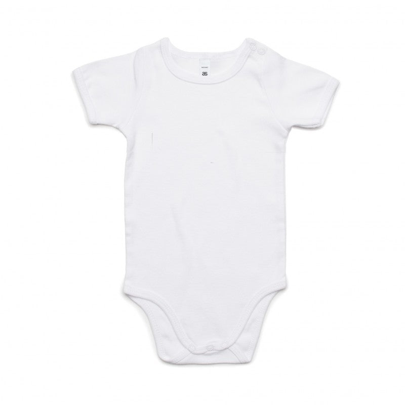 White Color Personalised Baby Onesie